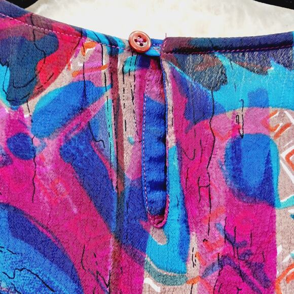 Kimono Blouse Dilemma Bold Lagenlook Y2K Whimsycore Dopamine Dressing Chic Boho - Picture 8 of 12